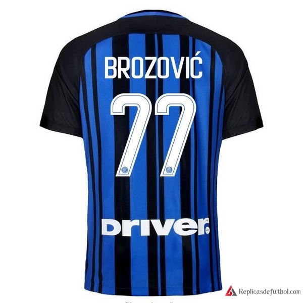 Camiseta Inter Primera equipación Brozovic 2017-2018